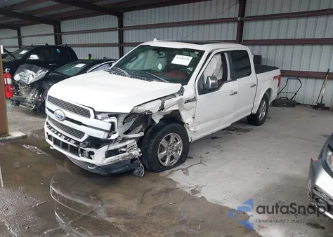 2019 Ford F-150 Platinum z USA, uszkodzony, nr VIN 1FTEW1E43KFA95885